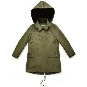 The Arrivals Artemis rain jacket in green, size S